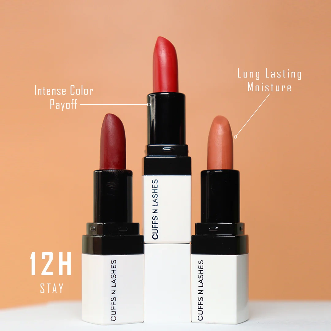 Pack of 3 Matte Lipsticks