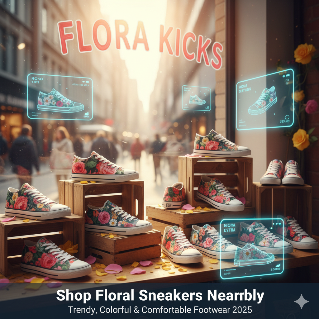Shop Floral Sneakers Nearby | Trendy, Colorful & Comfortable Footwear 2025