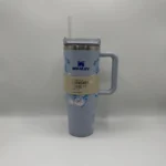 Travel Mug with Handle & Straw Thermal Cup for Hot - Cold Drinks