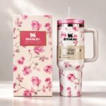Travel Mug with Handle & Straw Thermal Cup for Hot - Cold Drinks - Image 3