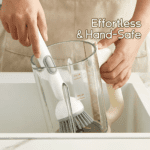 Kitchen Cleaning Brush with Soap Dispenser – Adjustable Handle Refillable - Image 5