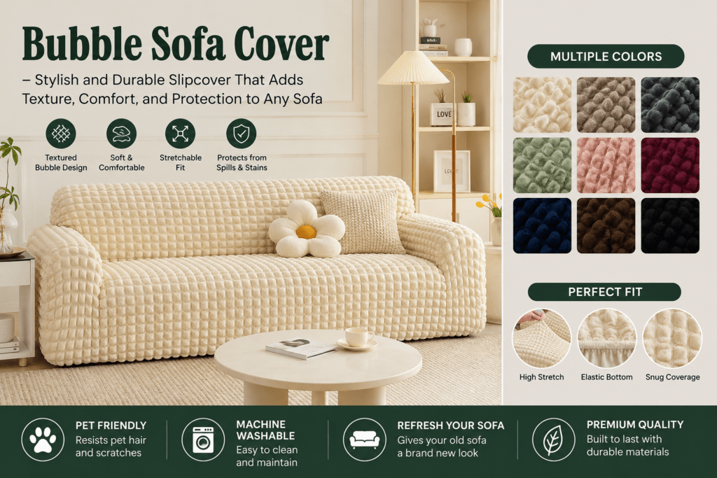 Bubble Sofa Cover – Stylish and Durable Slipcover
